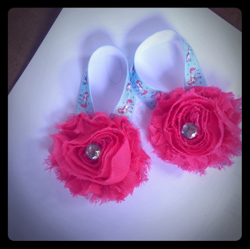 Infant unicorn barefoot sandals